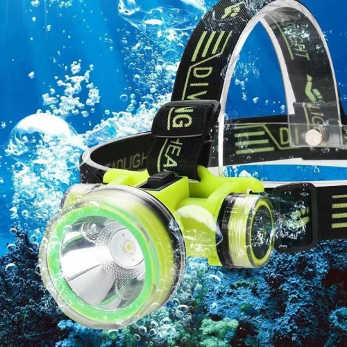 專業潛水趕海專用頭燈強光可充電強光戶外夜釣魚可攜式頭戴式手電筒