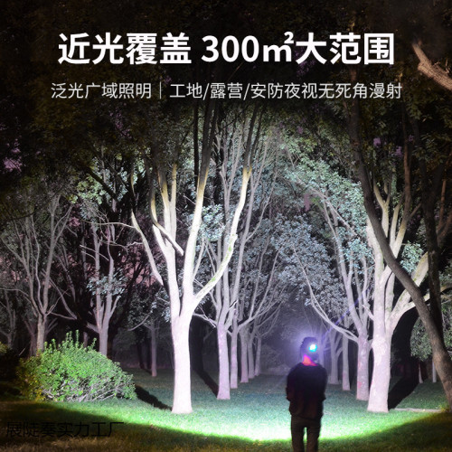 新款大功率頭燈強光超亮夜釣釣魚專用戶外登山頭戴式超長續航