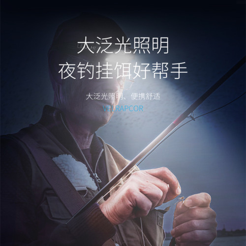 感應頭燈小強光夜釣釣魚充電超亮超長續航頭戴式照明輕巧可攜式
