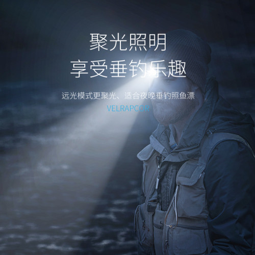 感應頭燈小強光夜釣釣魚充電超亮超長續航頭戴式照明輕巧可攜式