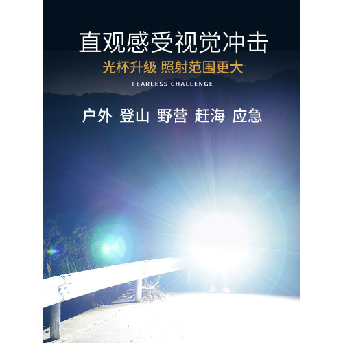 銳尼釣魚頭燈強光超亮充電夜釣專用續航超長頭戴式手電筒礦燈戶外