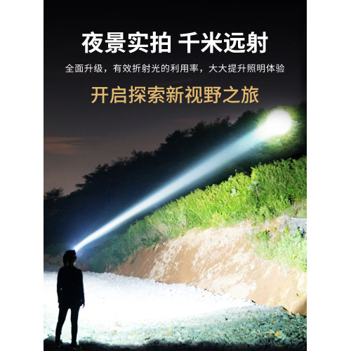 銳尼釣魚頭燈強光超亮充電夜釣專用續航超長頭戴式手電筒礦燈戶外