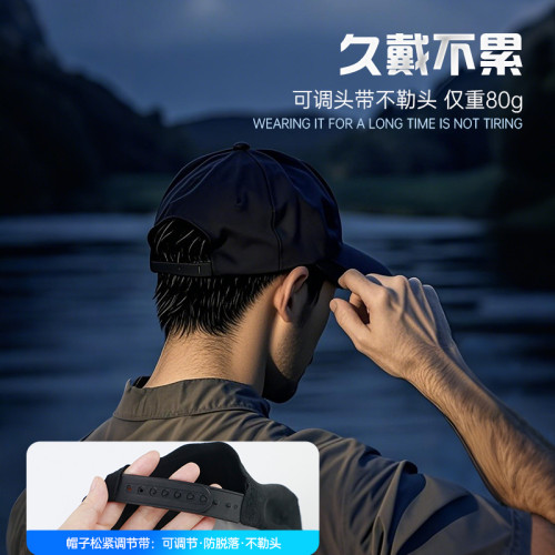 燈帽一體釣魚帽帶燈超長續航超亮夜釣自動感應燈釣魚用頭燈帽子
