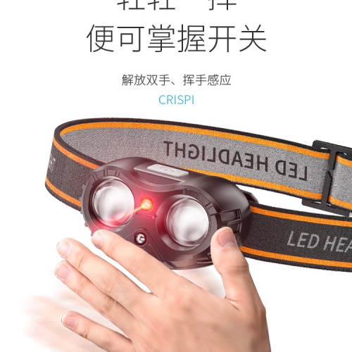 強光超亮夜釣燈頭燈長續航釣魚感應可充電頭戴式戶外登山