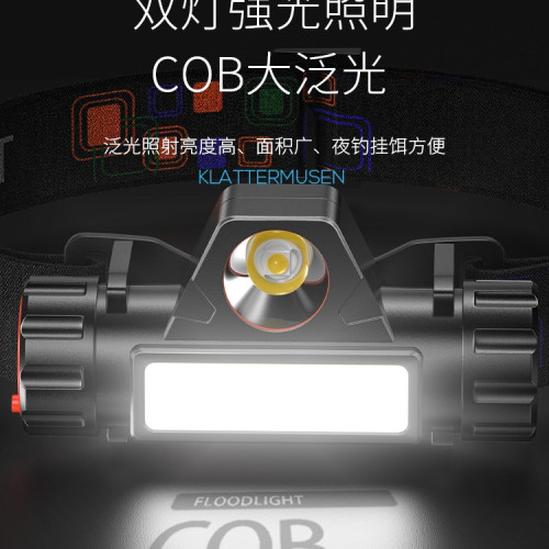 頭燈2025新款強光超亮頭戴式超長續航汽修戶外工作燈防水照明