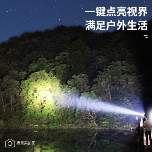 頭燈2025新款強光超亮礦燈戶外登山頭戴式照明燈釣魚工地手電頭燈