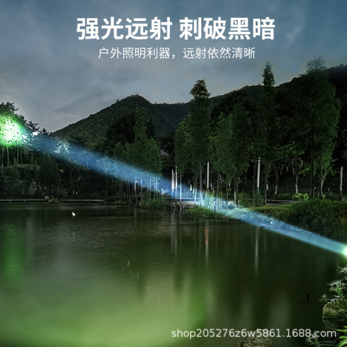 獵牌頭戴式鋰電頭燈戶外露營探照燈 LED強光可充電夜釣遠射釣魚燈