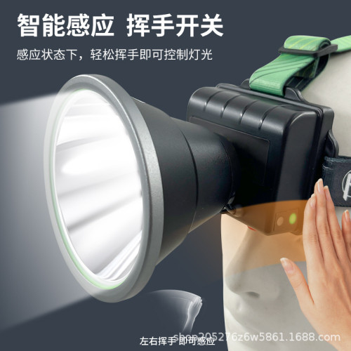 獵牌頭戴式鋰電頭燈戶外露營探照燈 LED強光可充電夜釣遠射釣魚燈