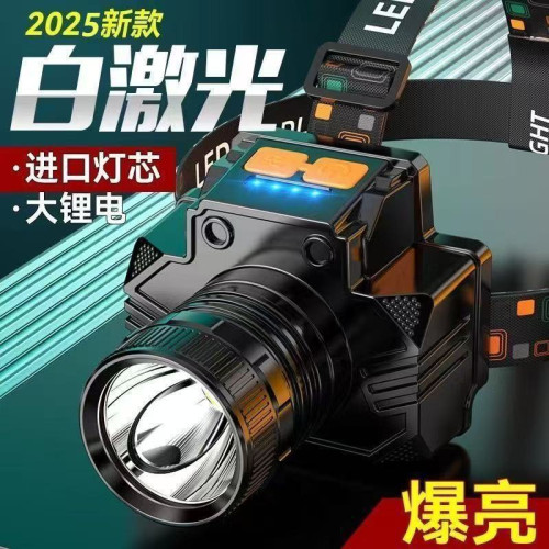 頭燈強光遠射可充電戶外防水超亮頭戴式釣魚礦燈手電筒長續航