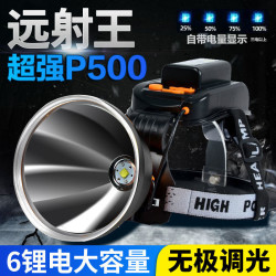 LED頭燈強光可充電P900頭戴式戶外遠射超長續航手電筒氙氣礦燈