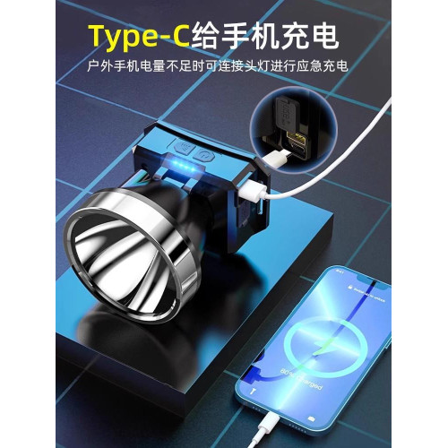 頭燈強光充電超亮頭戴式照明感應超長續航戶外夜釣魚led礦燈