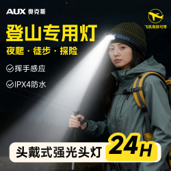 頭燈戶外登山強光超亮充電頭戴式長續航照明燈新夜爬用