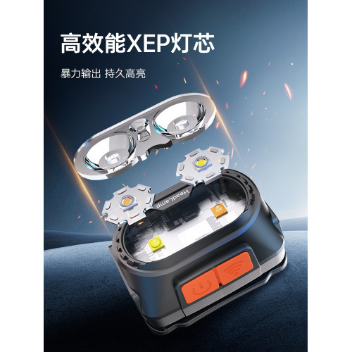 頭燈強光充電超亮超長續航頭燈釣魚礦燈登山趕海頭戴式照明燈