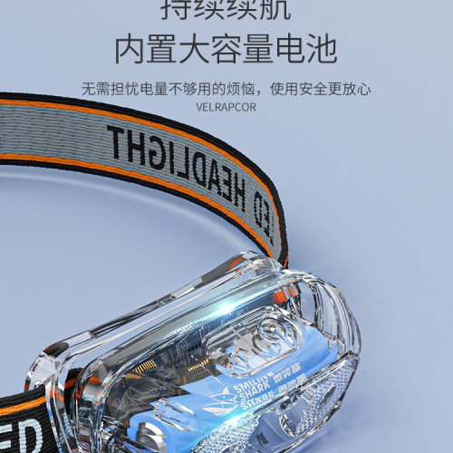 兒童頭燈夏令營戶外趕海強光充電頭戴式照明燈露營長續航