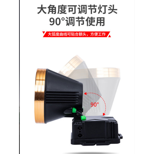 勤樂新款充電頭燈LED戶外感應夜釣魚超亮強光頭戴式電筒