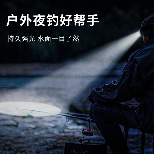 新款輕便多功能感應頭燈Type-C充電戶外騎行釣魚防水LED頭燈