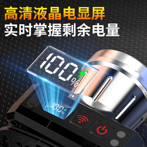戶外頭燈強光充電頭戴式照明礦燈超長續航八檔感應頭燈帶電顯夜騎