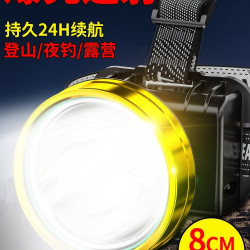 頭燈頭戴式強光充電釣魚續航超長超亮手電筒礦燈感應夜釣鋰電