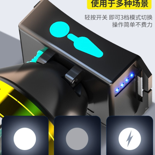 頭燈頭戴式強光充電釣魚續航超長超亮手電筒礦燈感應夜釣鋰電