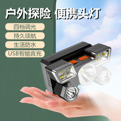 【廣角照明】強光照明頭燈多功能戶外泛光燈家用應急照明燈L-T21