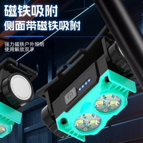 新款頭燈強光超亮充電專用續航頭戴式夜釣超長照明燈釣魚戶外
