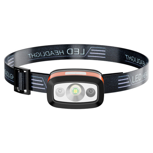 爆款智能感應usb充電感應led夜釣魚頭戴式強光便捷戶外頭燈