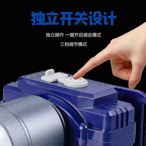 新款LED頭燈強光充電戶外夜釣魚燈遠射手電筒超亮頭戴式礦燈
