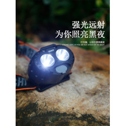 LED頭燈超亮可充電頭戴式強光感應超亮手電筒小型可攜式 夜釣魚燈