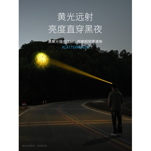 ♔頭燈2024新款強光超亮夜釣魚趕海頭戴式手電筒感應長續航充