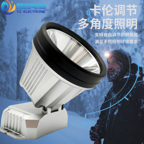 戶外長續航強光頭燈led 頭戴式充電夜釣礦燈超亮應急探照電筒