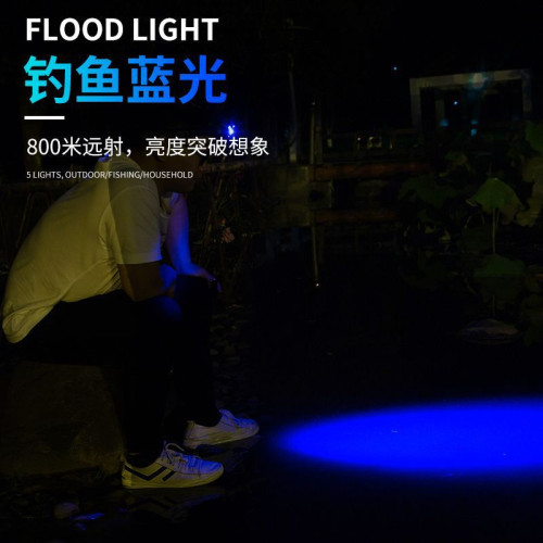 led頭燈強光可充電防水超亮遠射手電筒頭戴式感應釣魚燈夜釣礦燈