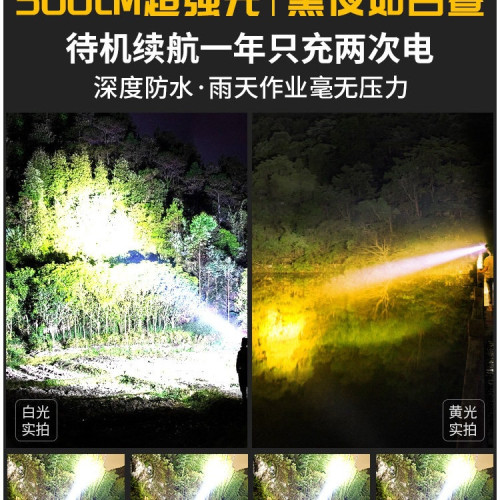 頭燈2026新款強光超亮礦燈長續航頭戴式照明燈釣魚趕海專用手電筒