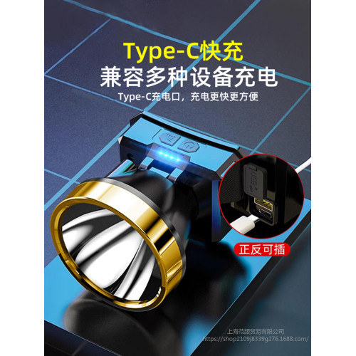 頭燈強光充電超亮頭戴式照明感應超長續航戶外夜釣魚專用led礦燈