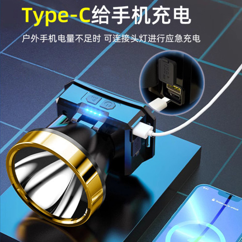 頭燈強光充電超亮頭戴式照明燈超長續航夜釣魚遠射戶外手電筒