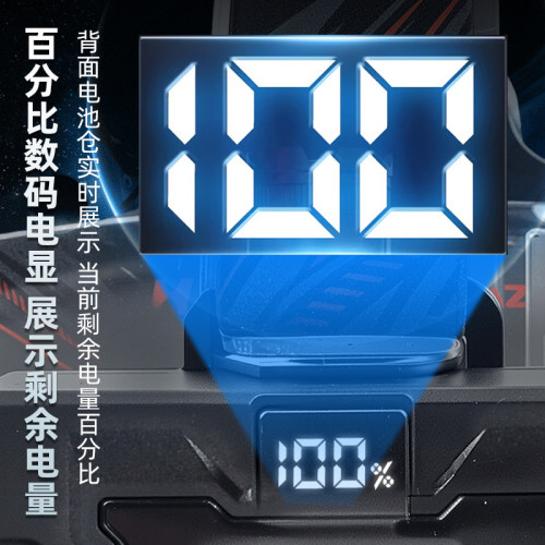 LED超亮強光頭燈充電頭戴式大功率超亮紫光超長續航尾燈紅燈