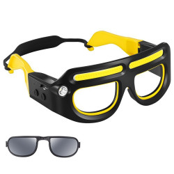 防風感應頭燈長續航鋰電強光照明檢修工作燈戶外騎行夜釣眼鏡燈