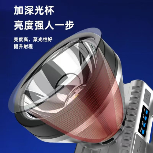 頭燈強光超亮遠射可充電頭戴式礦燈大功率夜釣戶外超長續航節能燈