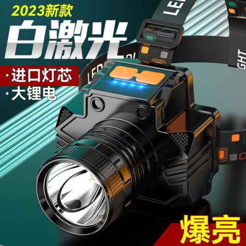 EhdLED頭燈強光遠射可充電戶外防水超亮釣魚頭戴式礦燈手電筒