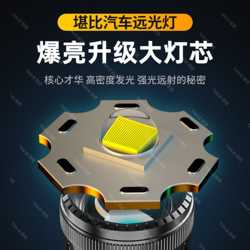 強光可充電防水超亮頭戴式礦燈超長續航手電筒