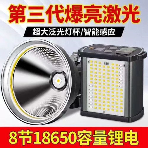 強光LED頭燈礦燈 超亮遠射爆亮款可充電超長續航防水戶外夜釣