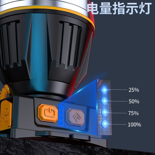 海瓦頭燈強光充電超亮頭戴式戶外照明手電筒超長續航釣魚礦燈