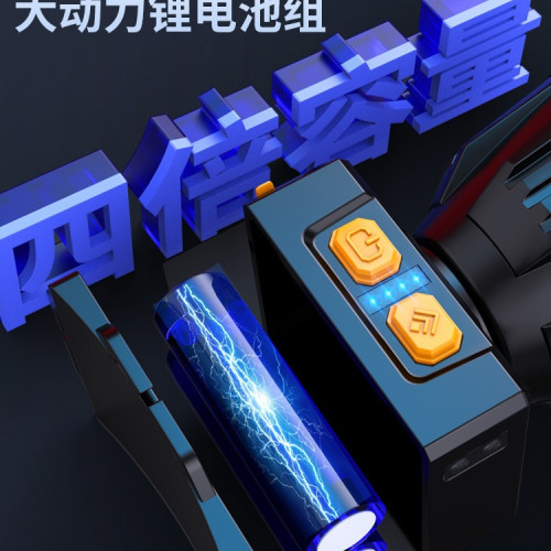海瓦頭燈強光充電超亮頭戴式戶外照明手電筒超長續航釣魚礦燈