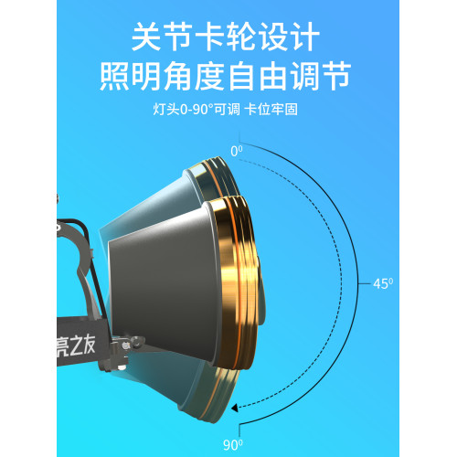 亮之友強光充電頭燈超亮超長續航頭戴式頭燈釣魚大功率戶外夜釣燈