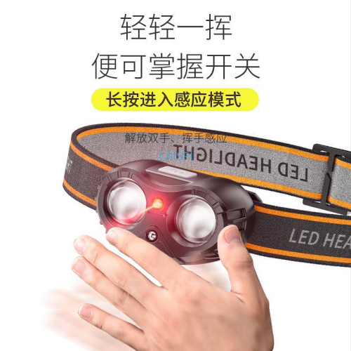強光超亮夜釣燈頭燈長續航釣魚感應可充電頭戴式戶外登山