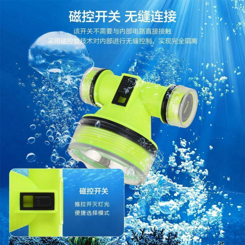 爆款潛水頭燈防水強光充電超亮專業進口專用手電筒頭戴式深潛