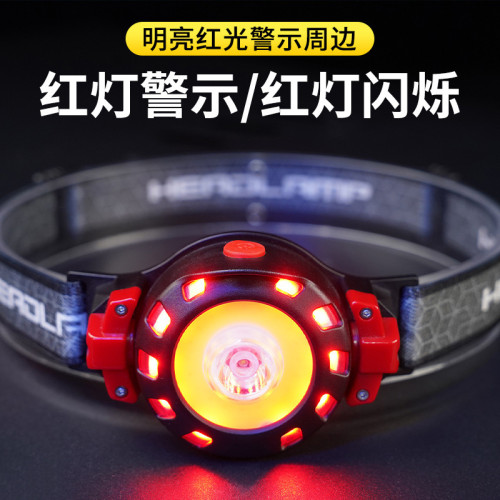 2023新款夜釣頭燈長續航可攜式強光釣魚超亮跑步戶外頭燈