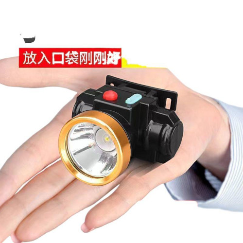 防水LED強光超輕鋰電可超長燈戶外新款釣魚頭戴式礦燈LD