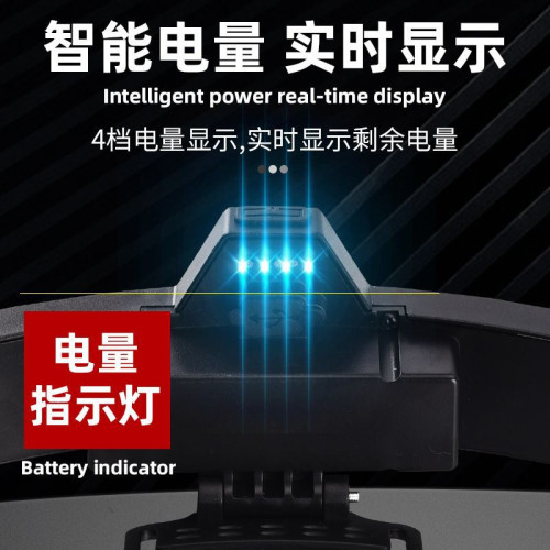 泛光COB頭燈戶外頭戴式跑步燈USB充電工作燈高亮感應頭燈