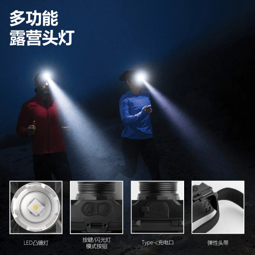 超亮LED強光充電頭燈長續航頭戴式手電筒小號夜釣魚專用戶外礦燈
