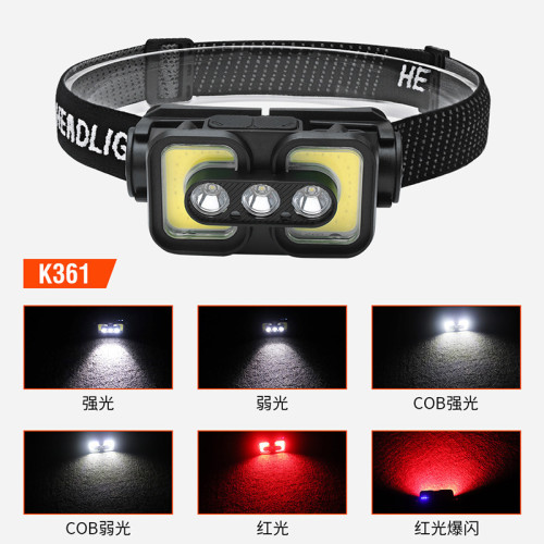 l頭燈新款LED多功能便捷式強光戶外夜跑釣魚頭戴式強光工作燈 l頭燈新款LED多功能便捷式強光戶外夜跑釣魚頭戴式強光工作燈